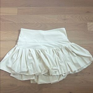 Chic Cream Mini Skirt